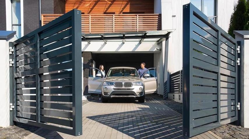 распашные ворота в Абинске